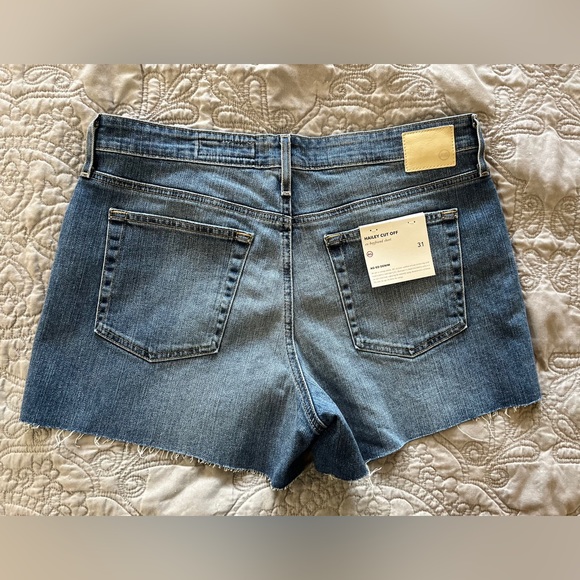 NWT AG Hailey Cut Off Ex Boyfriend Denim Shorts Medium Washed Blue Size 31 - Picture 8 of 15